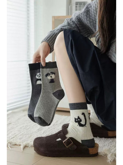 Rufia - Playful Pet Faces Crew Socks