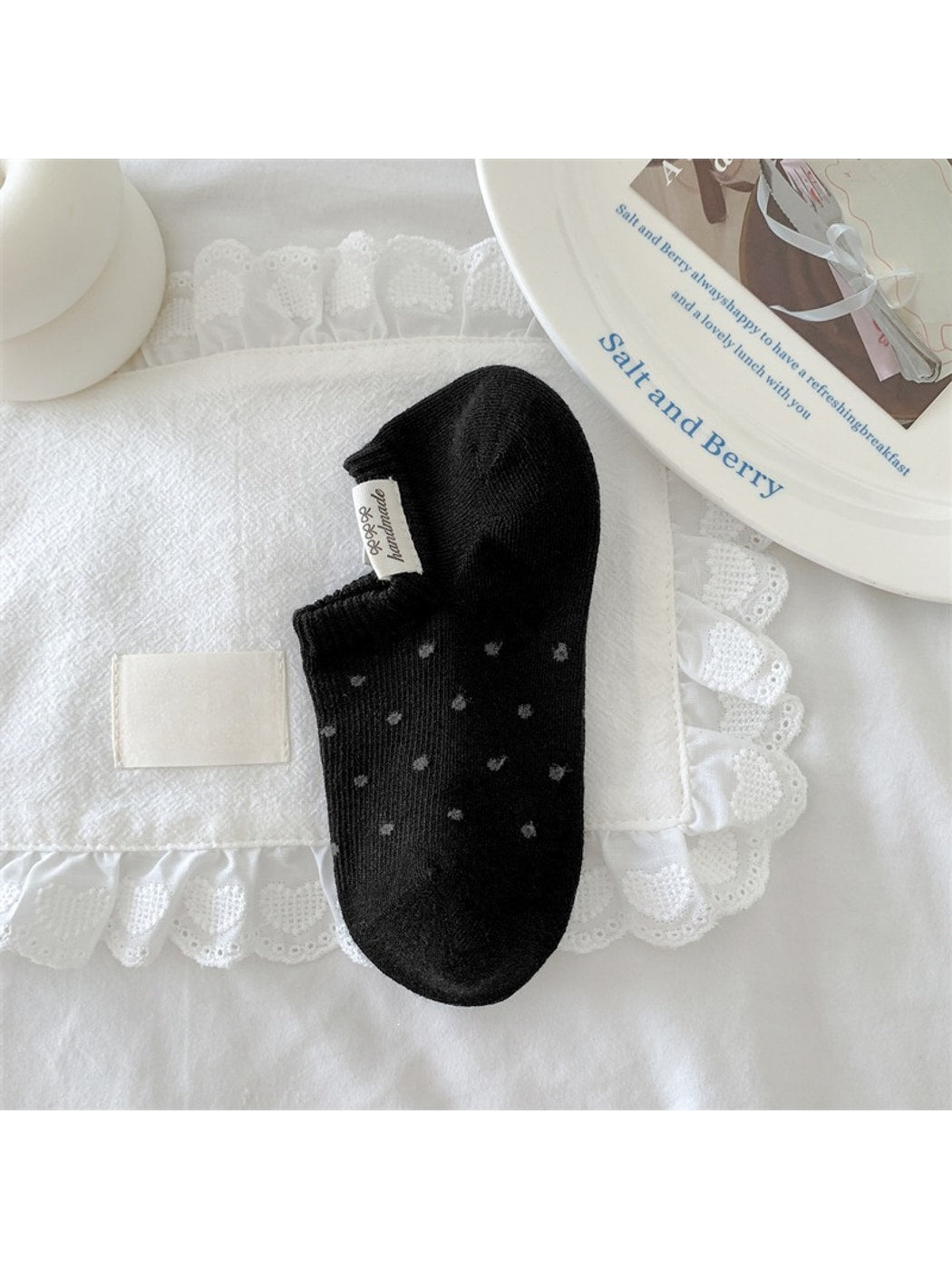 Rufia - Muted Polka Dot Low Ankle Socks