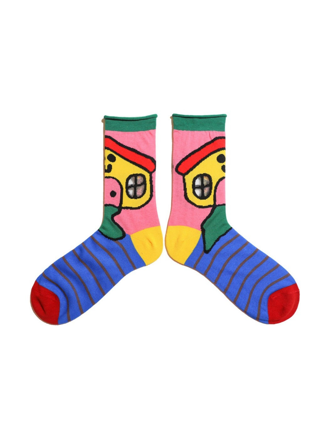 Rufia - Artist Illustration Colorful Crew Socks