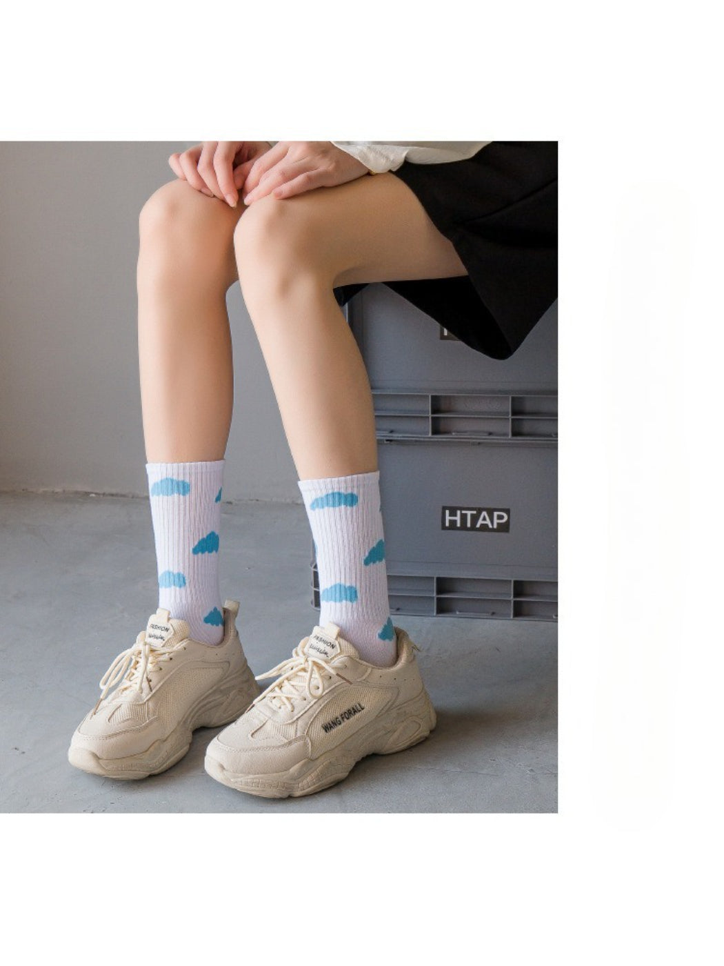 Rufia - Cloud Splash Crew Socks