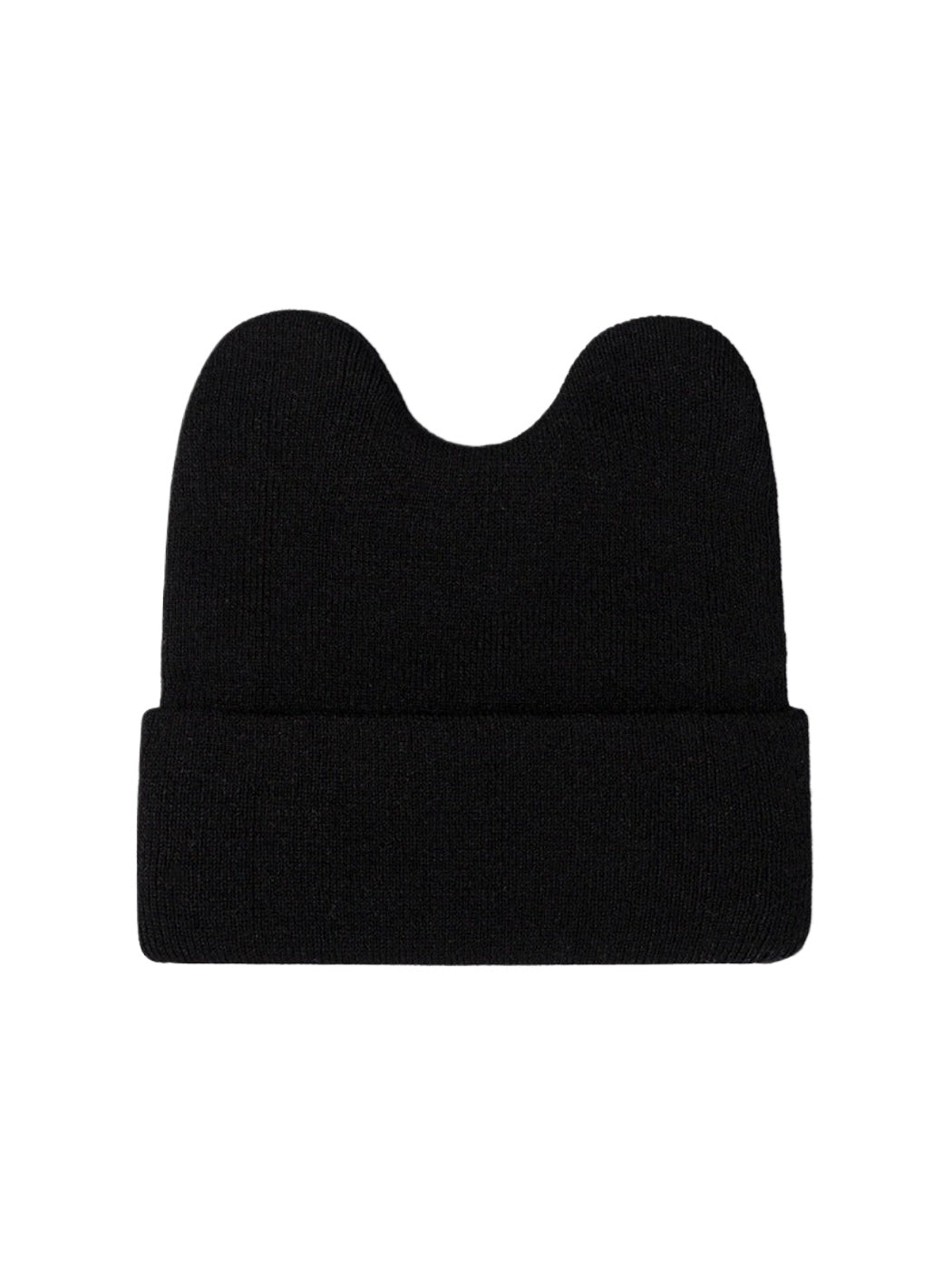 Haila - Rounded Ear Cuffed Knit Beanie