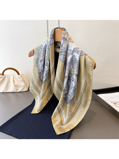 Scarvii - Paisley Border Medallion Square Scarf