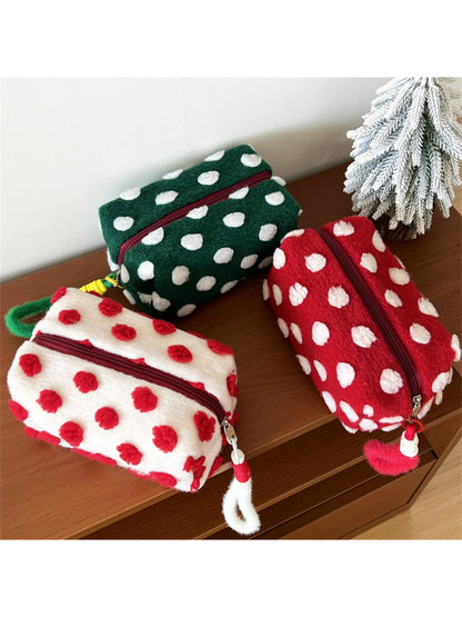 Cosbai – Polka Dot Handbag for Cosmetics
