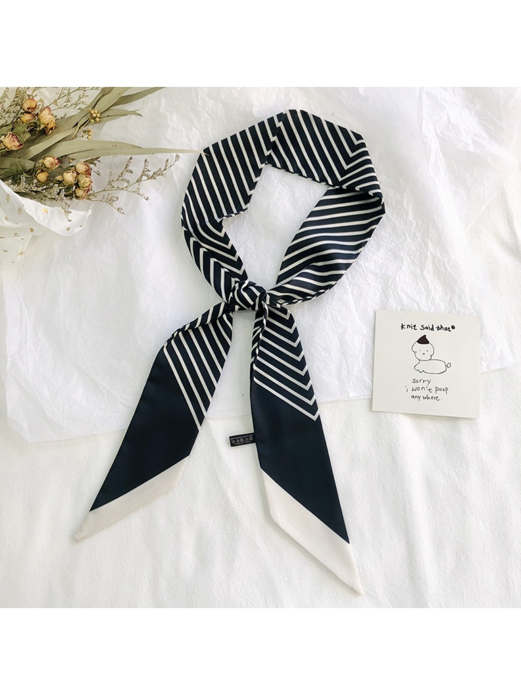 Scarvii - Elegant Versatile Stripe Long Headband