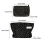 Cosbai Black Star Cosmetic Bag close-up of star pattern on black cosmetic bag