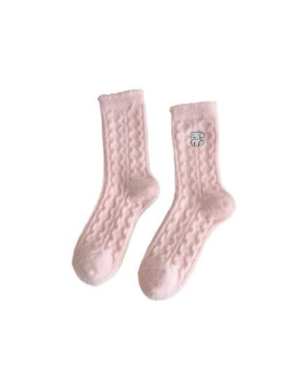 Rufia – Cozy Cartoon Dog Plush Sleep Socks