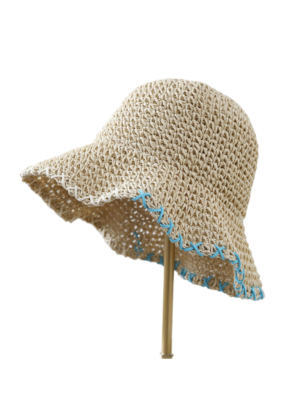 Haila - Contrast Stripe Knit Bucket Hat
