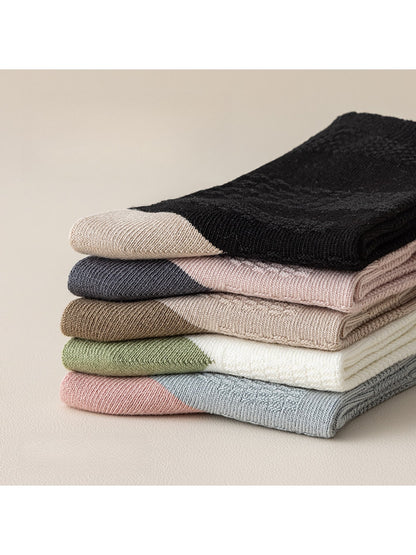 Rufia - Color Block Sweet Style Crew Socks
