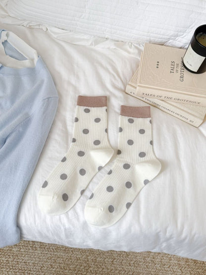 Rufia - Contrast Cuff Polka Dot Socks product image 8