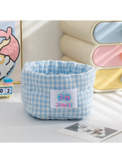 Cosbai - Modern Gingham Miscellaneous Storage Basket