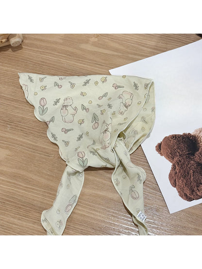 Scarvii - Cute Rabbit Print Sweet Triangle Bandana