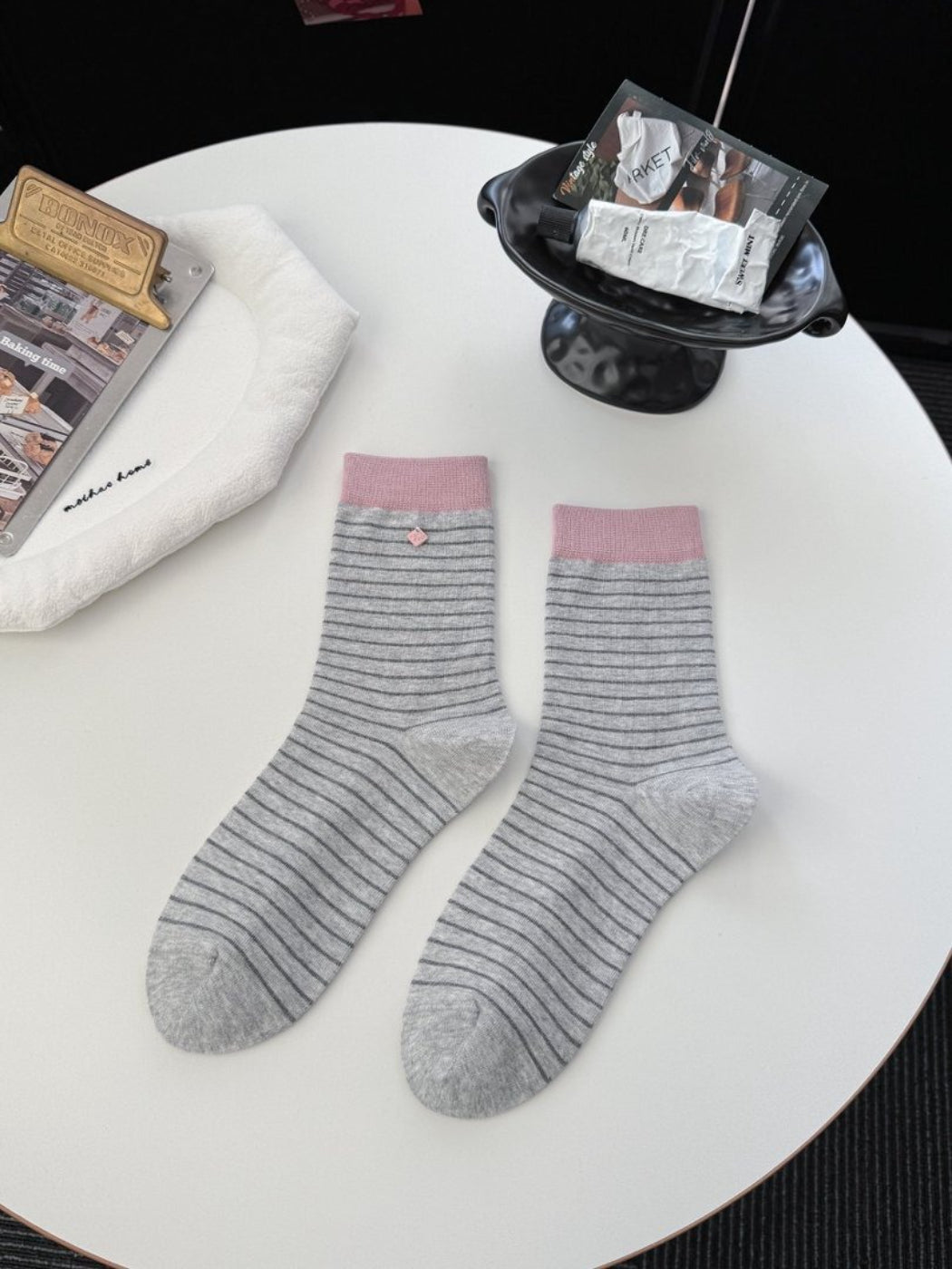 Rufia - smooth Fine Stripe Crew Socks product image 7