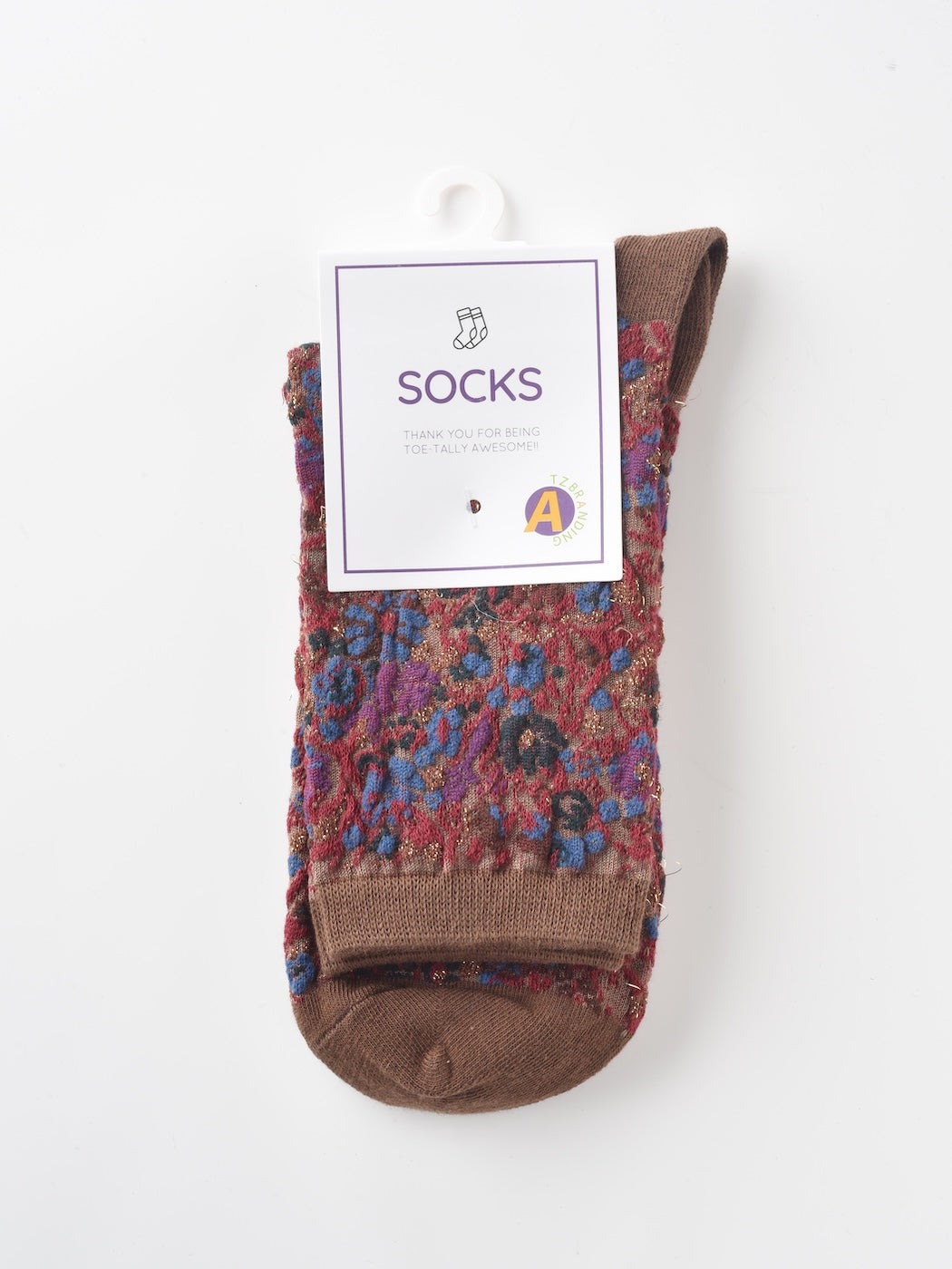 Rufia - 3D Floral Pattern Spring Autumn Mid-Calf Socks