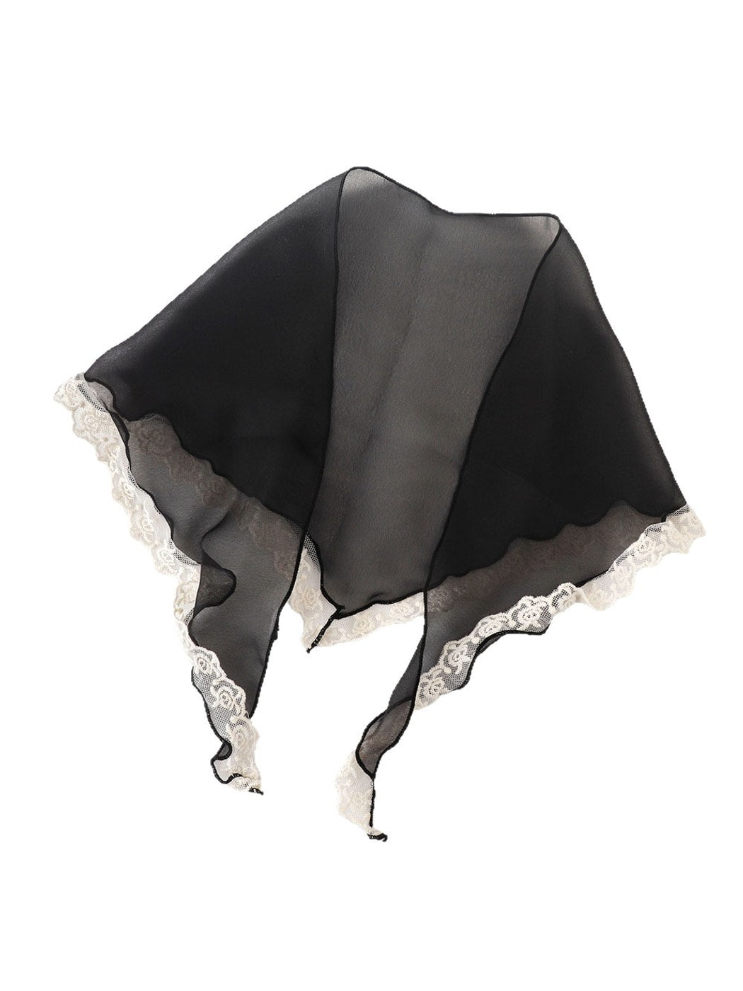 Scarvii - Lace Edge Vintage Style Triangle Bandana