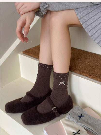 Rufia - Sweet Dot Cuff Crew Socks