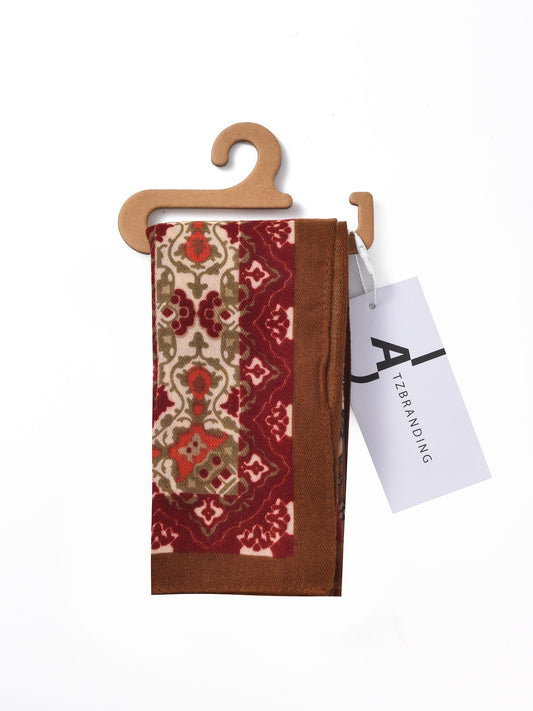 Scarvii - 27'' Retro Print Square Scarf - Classic & Chic