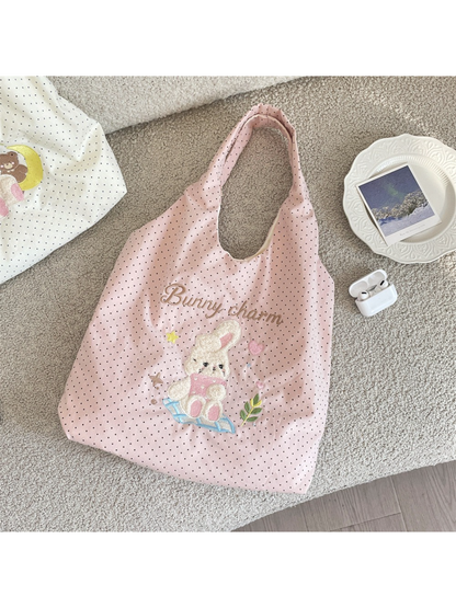 Cosbai - Sleepy Bear Shoulder Tote