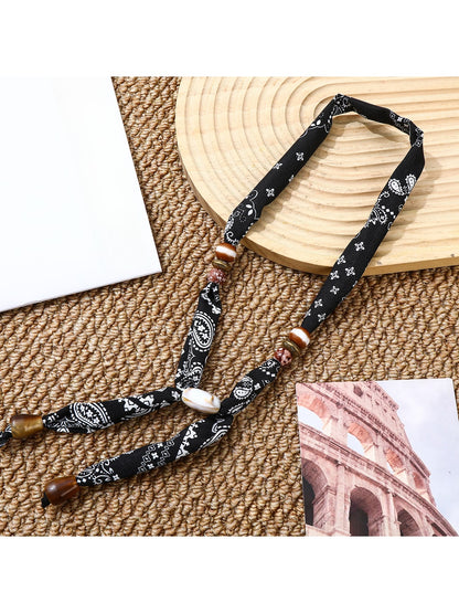 Scarvii - Retro Printed Long Necklace
