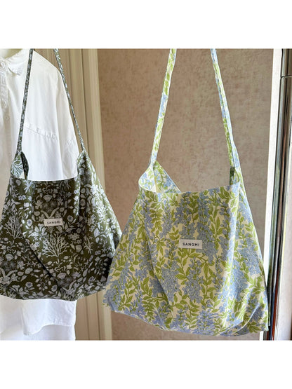 Cosbai - Vintage Floral Slouchy Bag