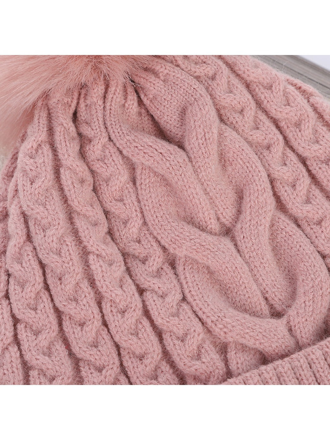 Haila - Women's Double Layer Beanie with Pom Pom