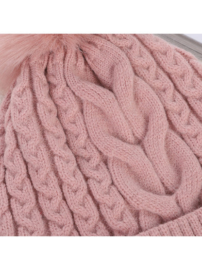Haila - Women's Double Layer Beanie with Pom Pom