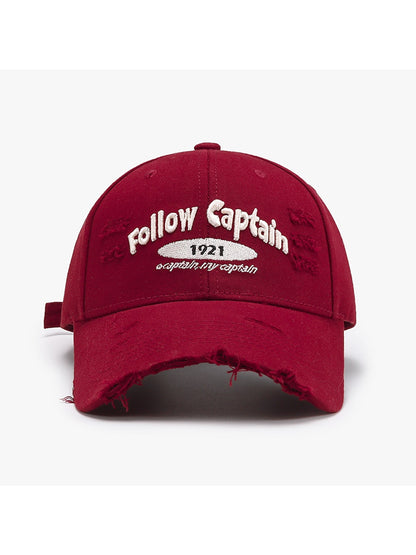 Haila - Curved Brim Letter Graphic Baseball Cap