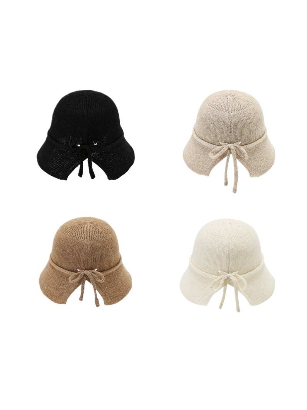 Haila tie back woven bucket hat displayed on a white background
