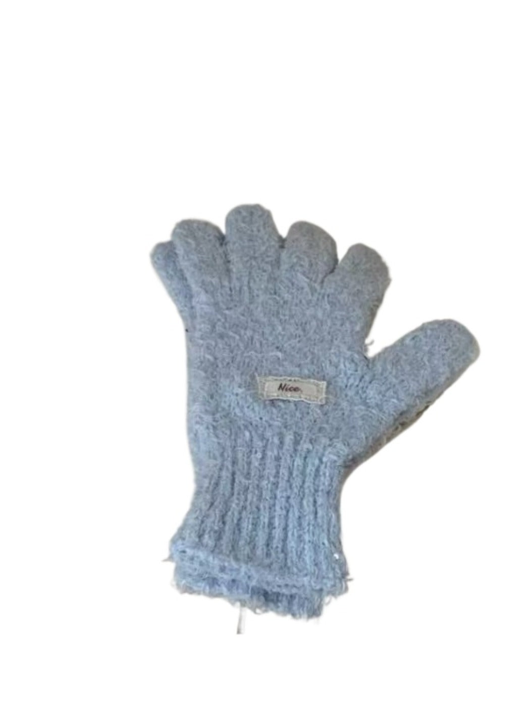 Gloving - Simple Solid-Color Full-Cover Knitted Gloves