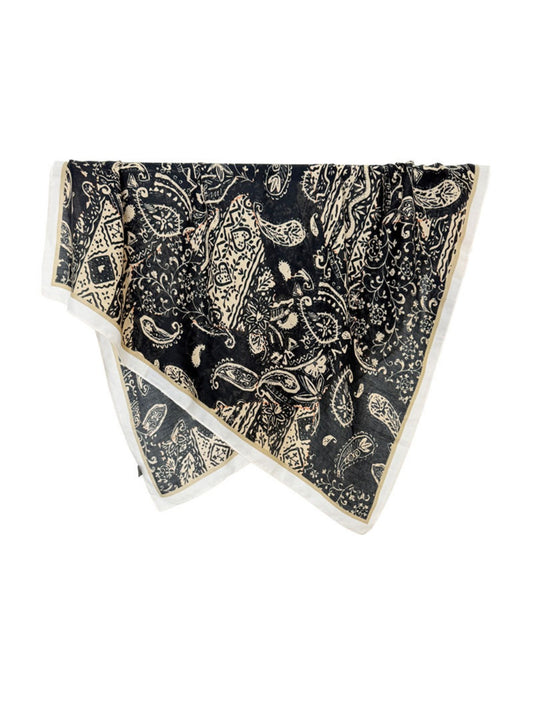 Scarvii - Vintage Paisley Square Scarf for Women