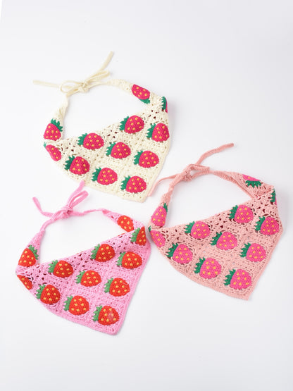 Haila - Woven Strawberry Hairband - pink - product image