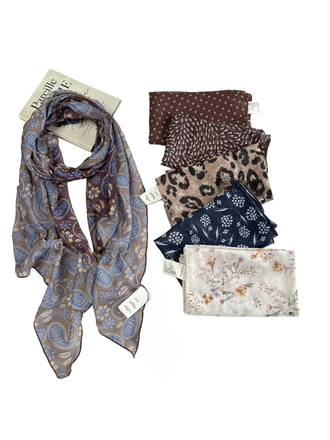 Scarvii - Leopard Print Long Rectangular Scarf