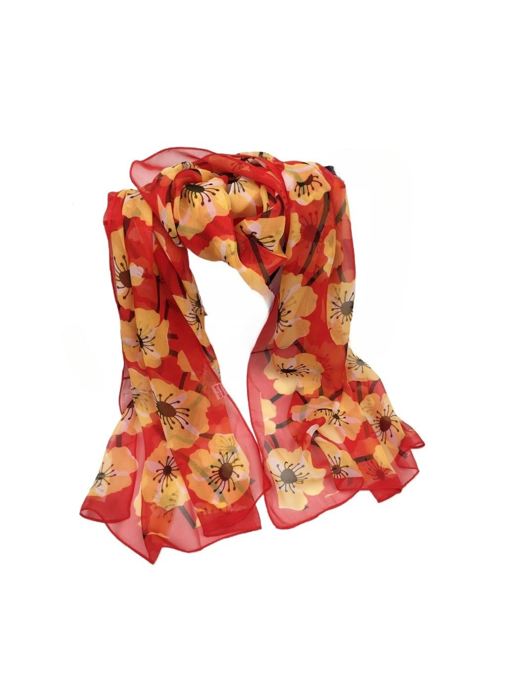 Scarvii - Floral Print Scarf - Elegant & Lightweight