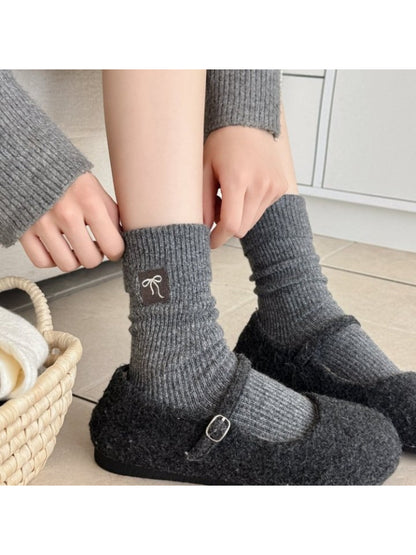Rufia – Cozy Ribbed Crew Socks