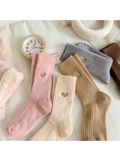 Rufia - Soft Neutral Bear Crew Socks