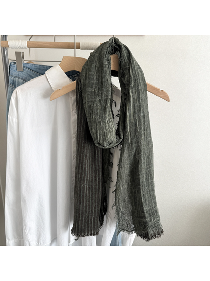 Scarvii - Soft Texture Fringe Scarf