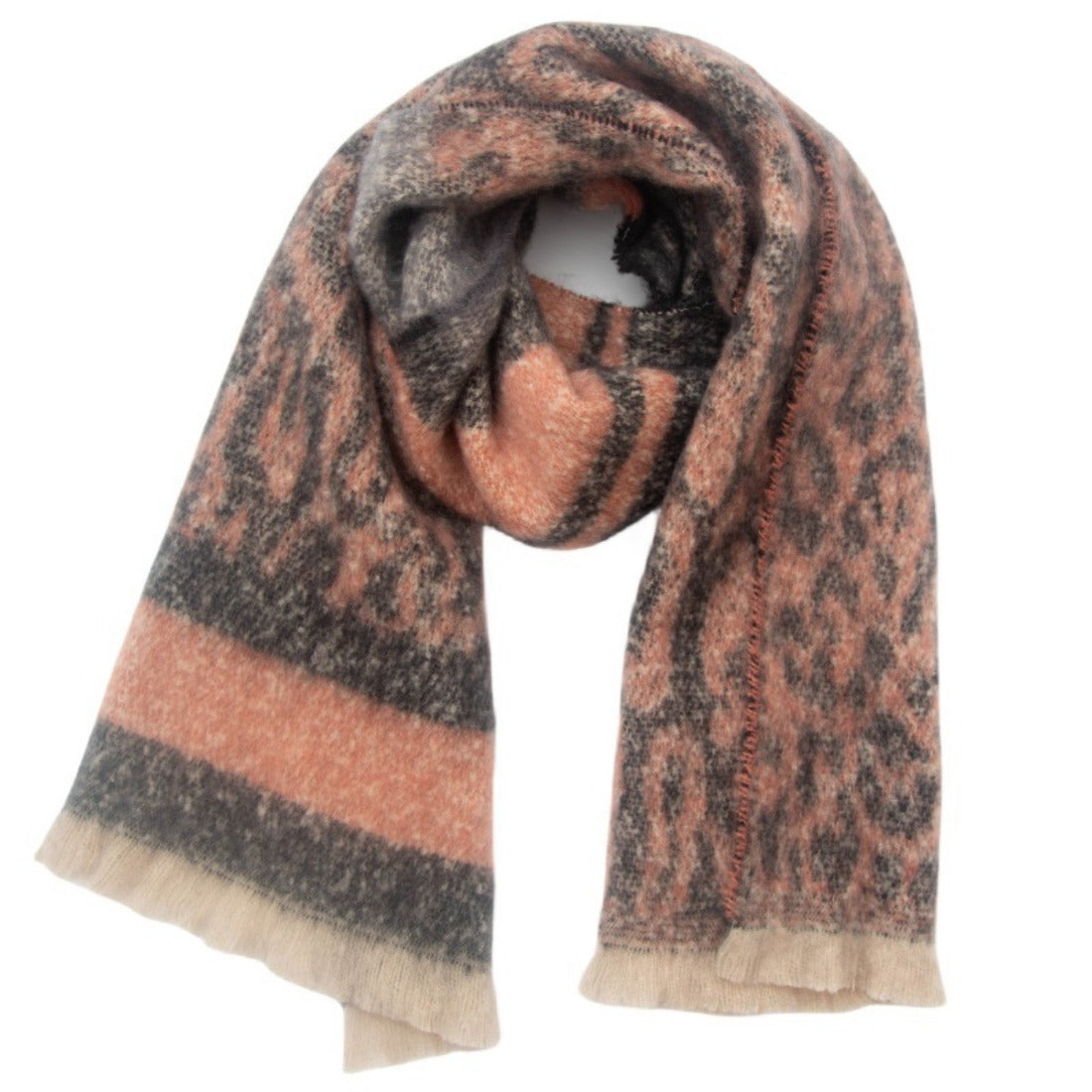 Scarvii - Leopard Print Patchwork Autumn and Winter Scarf