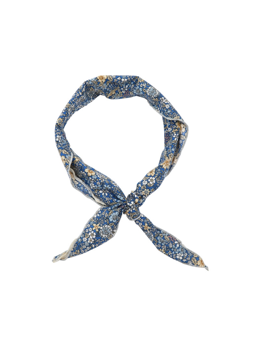 Scarvii - Floral Lace Trim Decorative Triangle Bandana