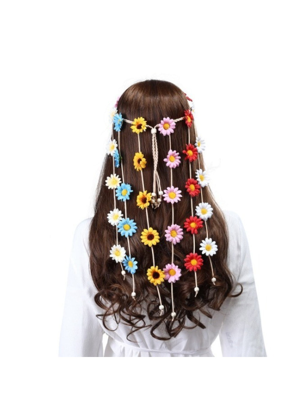 Hairish - Boho Sunflower Flower Hair Chain