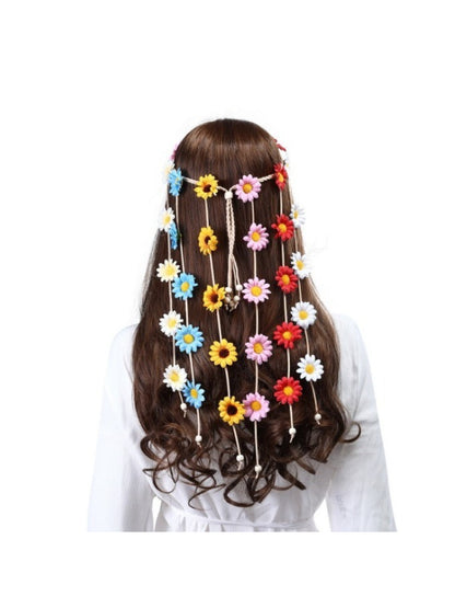 Hairish - Boho Sunflower Flower Hair Chain