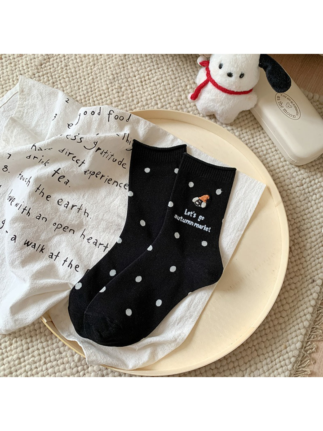 Rufia - Graphic Polka Dot Crew Socks product image 5