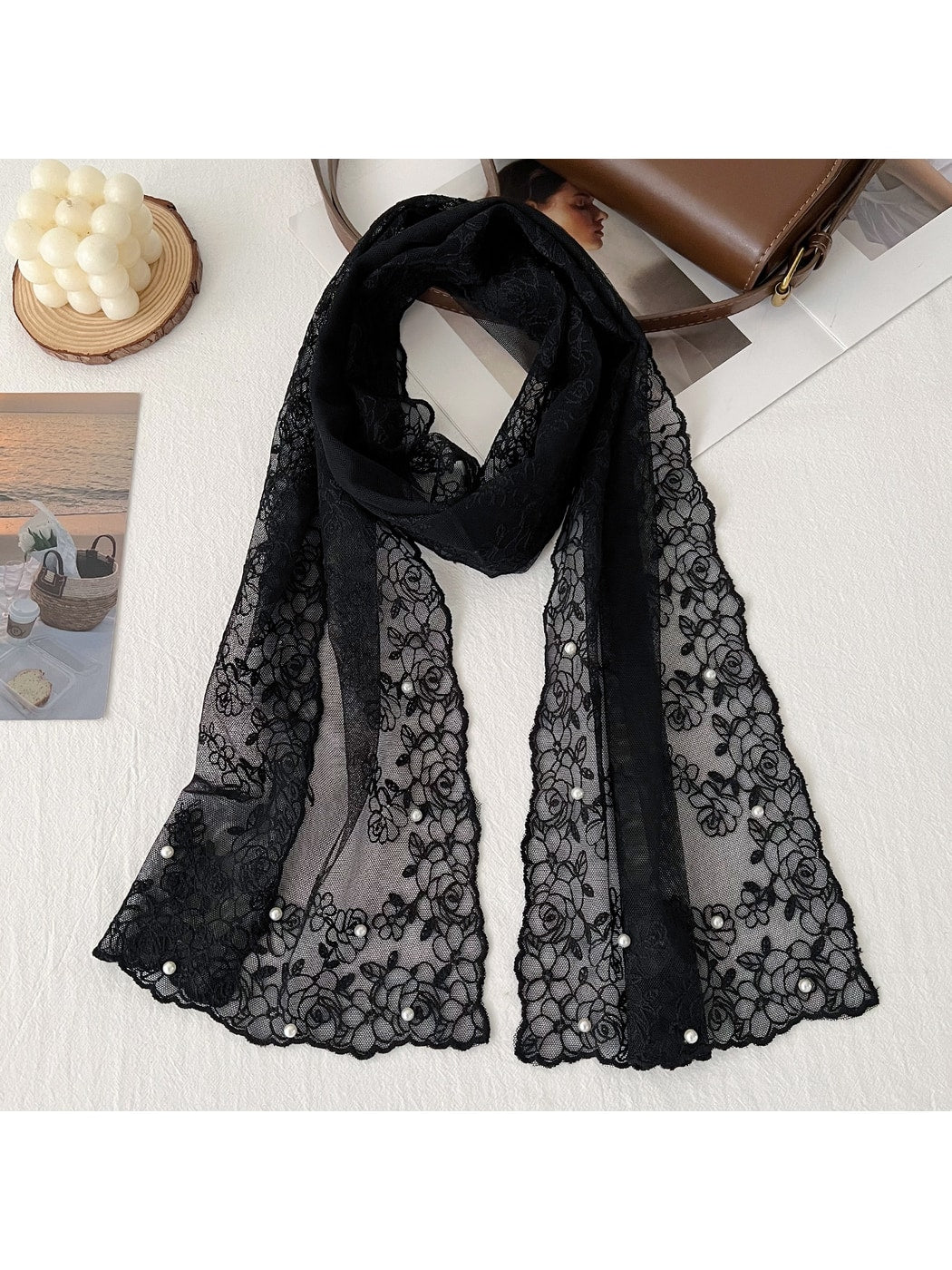 Scarvii - Sweet Style Lace Layering Long Scarf