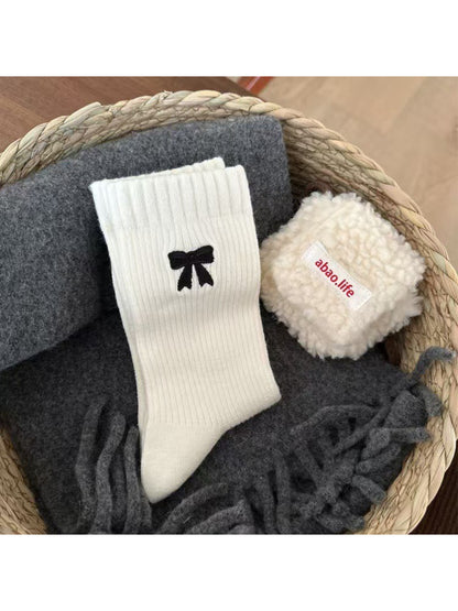 Rufia - Classic Ribbon Detail Crew Socks