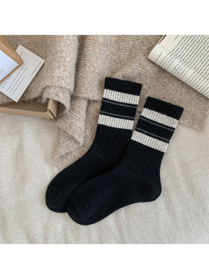 Rufia - Classic Stripe Ribbed Daily Crew Socks product image 9