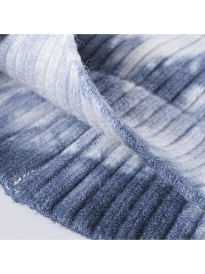 Haila - Tie-Dye Ribbed Cuffed Knit Beanie