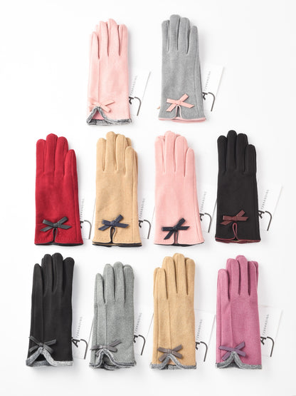 Gloving - Women's Winter Touchscreen Gloves with bow