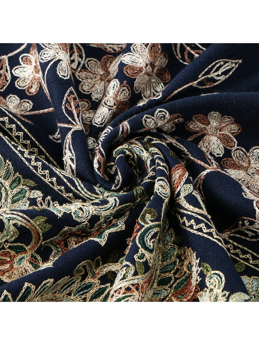 Scarvii - Bohemian Embroidered Winter Shawl Scarf