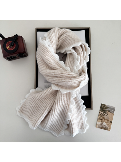 Scarvii - Wavy Edge Ribbed Scarf