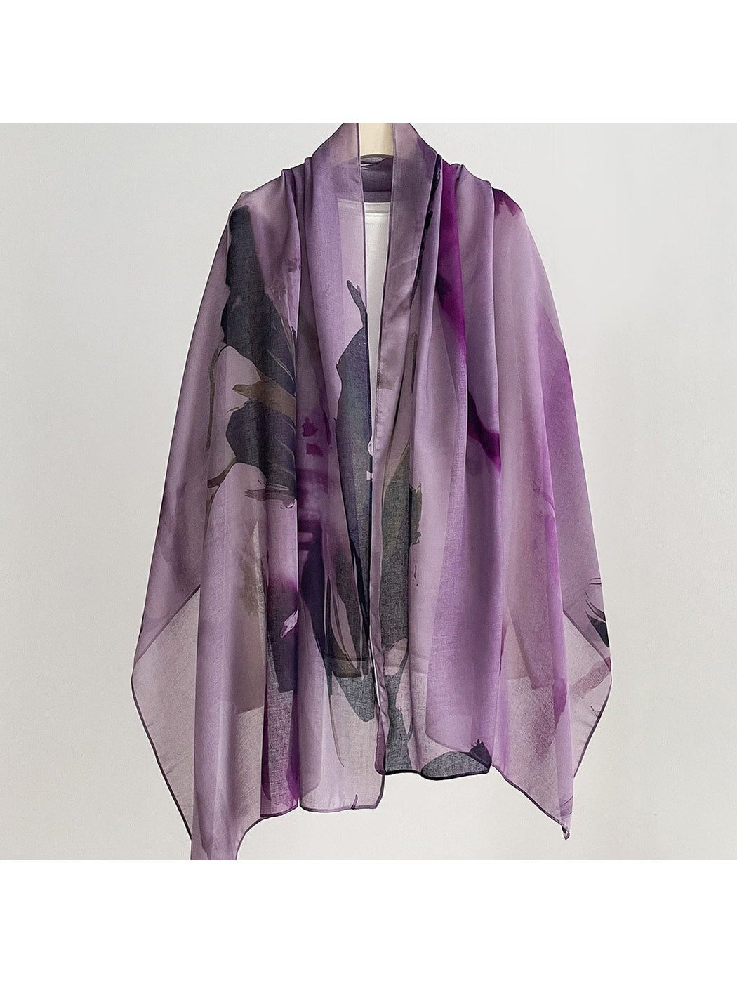 Scarvii - Vintage Floral Print Summer Wrap Scarf