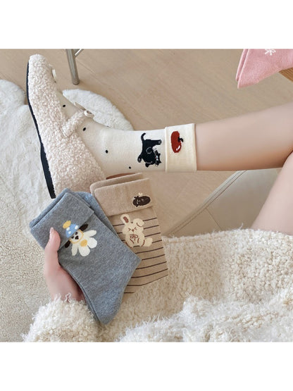 Rufia - Foldable Cuff Animal Character Crew Socks product image 1