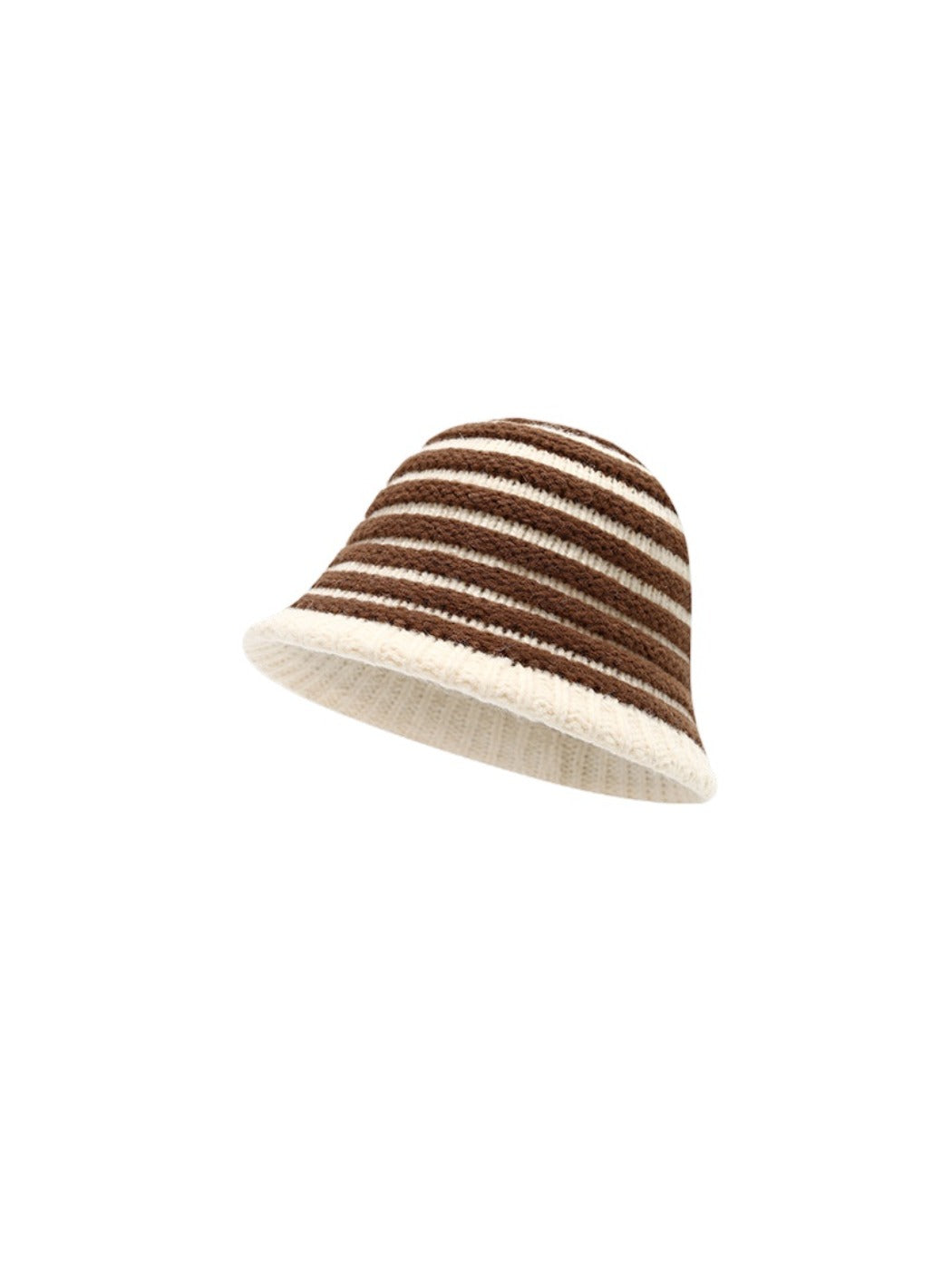 Haila - Striped Knitted Bucket Hat for Women
